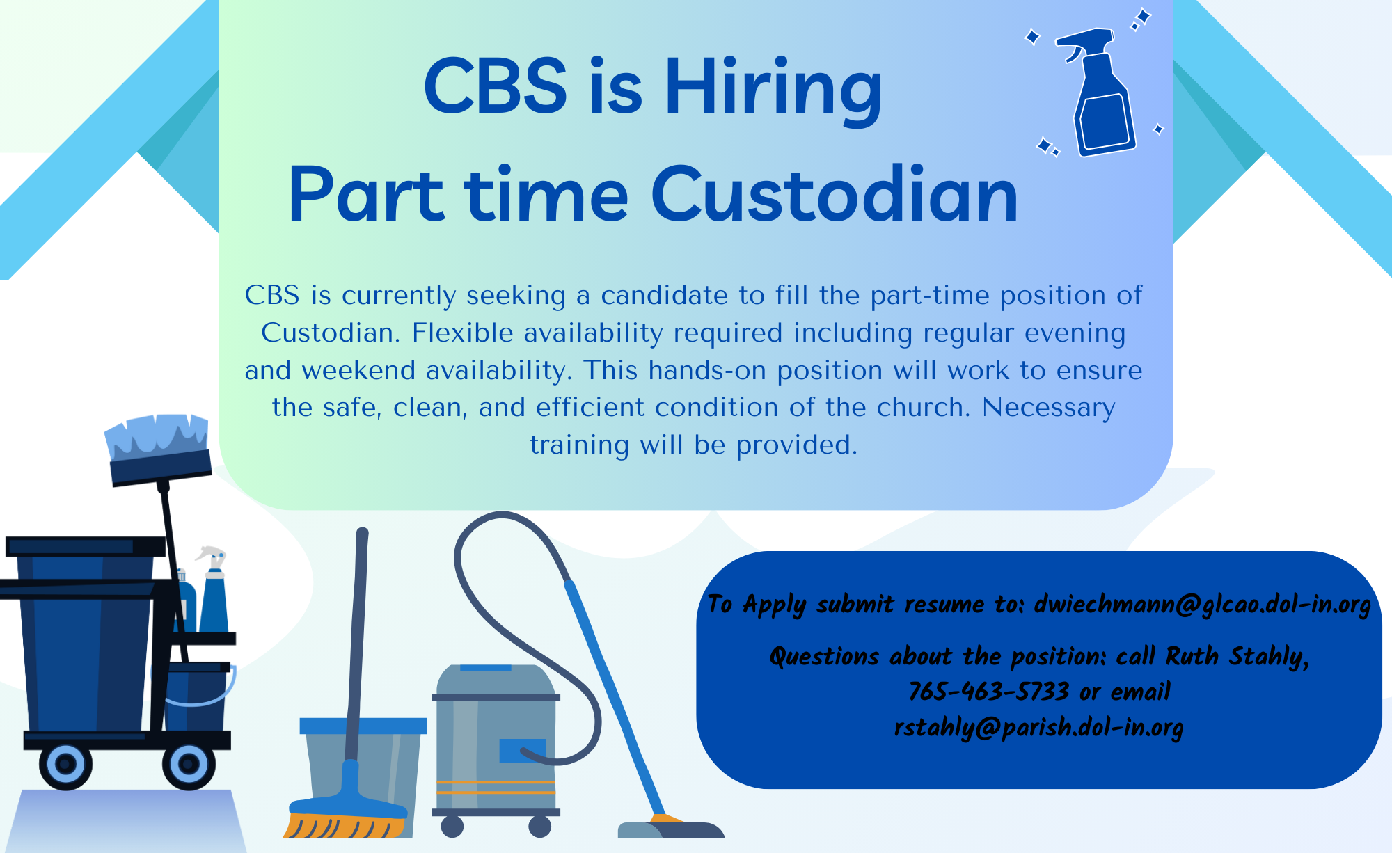 Employment Opportunities Church of the Blessed Sacrament West